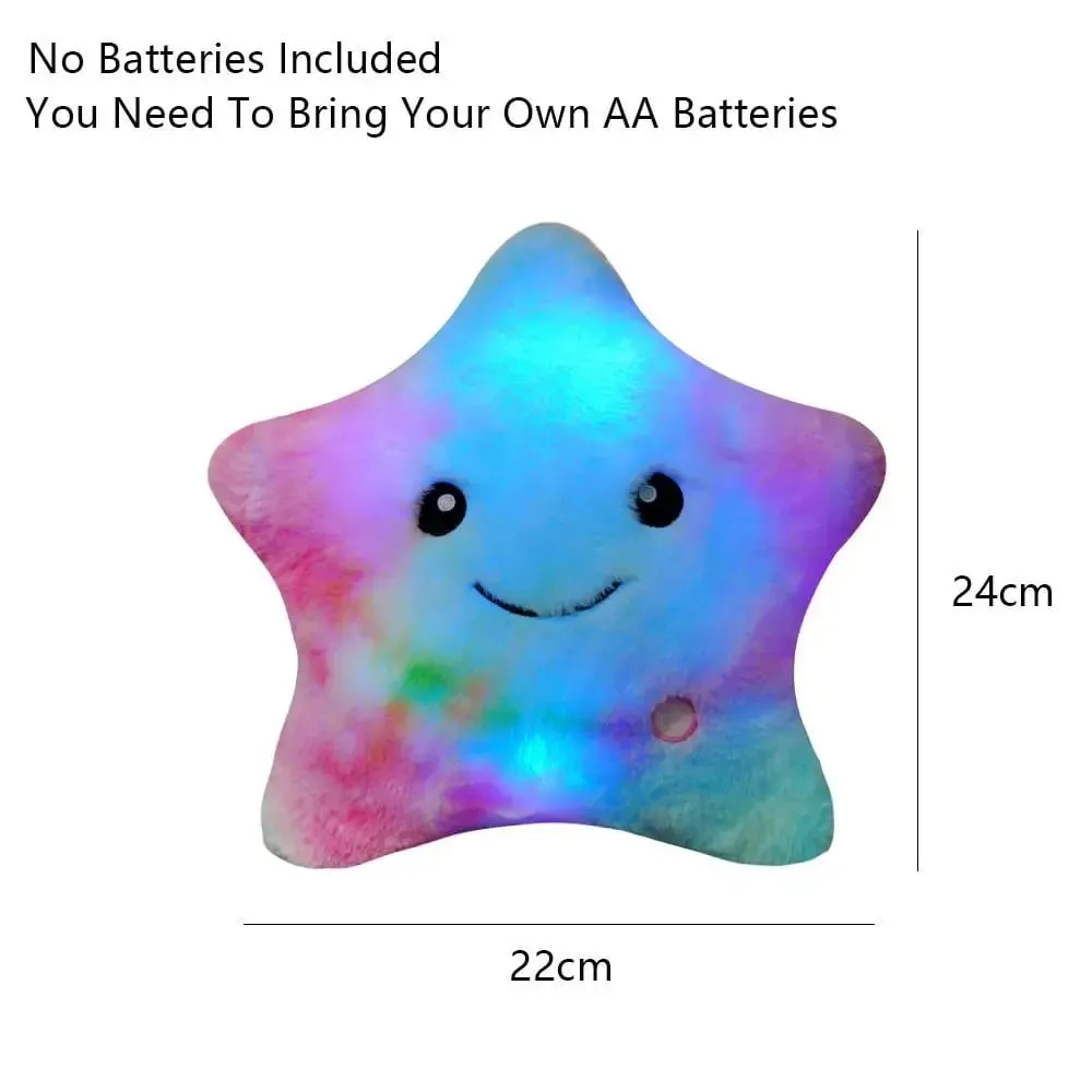 LED Electronic Star ตุ๊กตาของเล่นเด็กอ่อนของเล่นเด็ก LED Star ตุ๊กตาของเล่นตกแต่งบ้าน Star Soft Star หมอน
