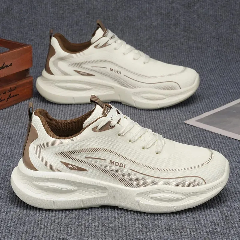 Artificial Leather Men Casual Shoes Breathable Male Lightweight Sneakers Outdoor Spring Walking Comfort Free Shipping