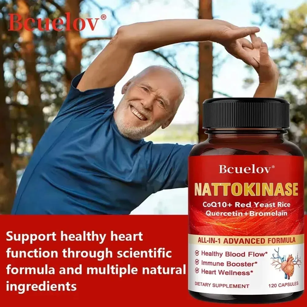 Nattokinase Capsules - Supports Heart and Circulatory Health Helps Maintain Daily Health Provides Energy Non-GMO — image 2