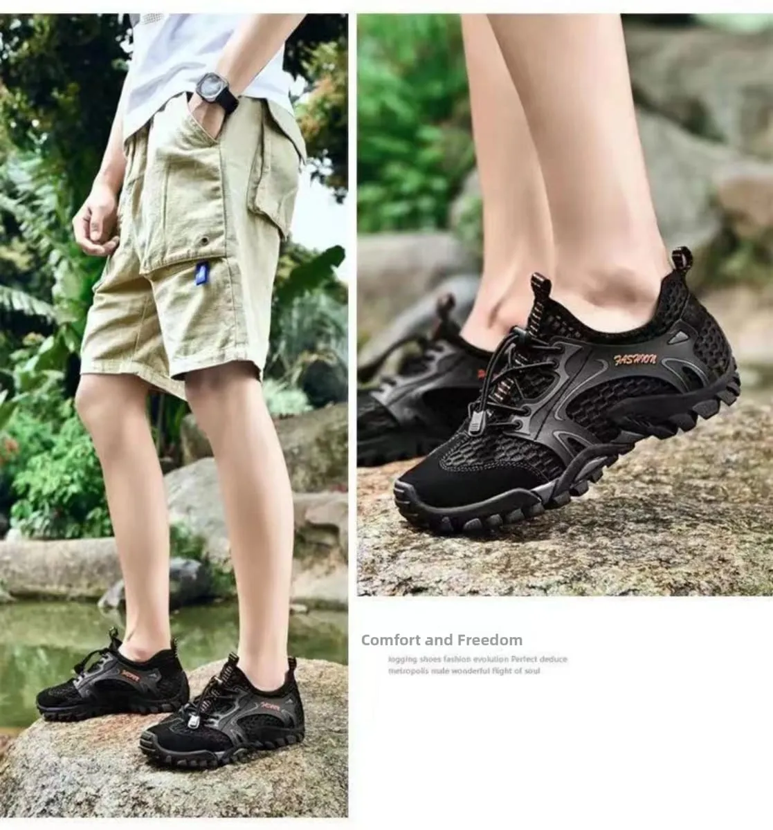 New 2026 Men's Summer Quick Dry Wading Shoes Two Way Casual Water Shoes Breathable Mesh Shoes for Outdoor And Leisure Activities — image 10