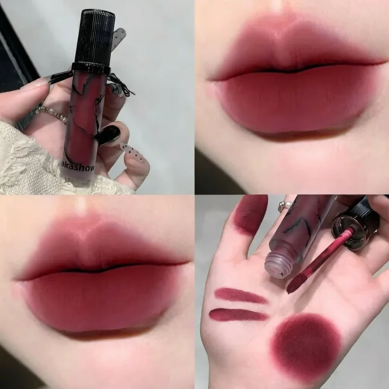 Marmo Opaco Labbra Fango Velluto Morbido Fog Tinta per labbra Cosmetici per labbra antiaderenti a lunga durata — image 8