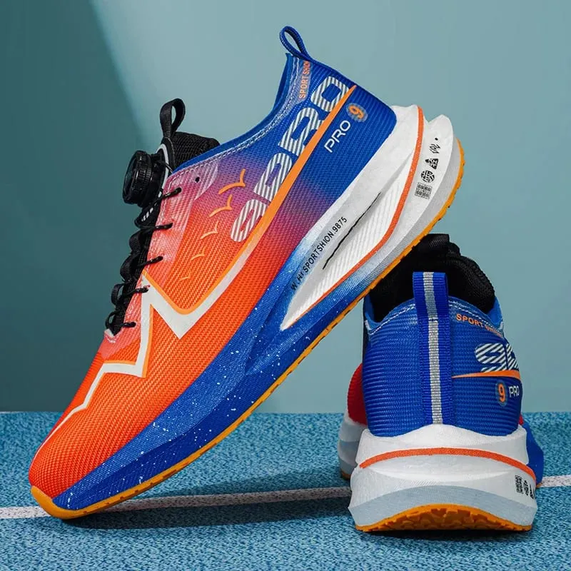 Men Running Shoes Carbon Board Marathon Speciality Race Sports Air Breathable Lightweight Women's Comfortable Athletic Sneakers — image 12