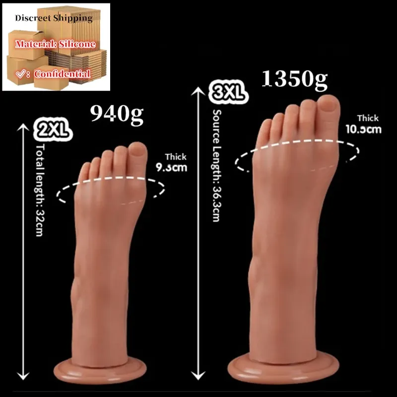 Enorme Voeten Stijl Anale Plug Grote Siliconen Kont ButtPlug Diepe Masturbator Dildo Dilatator Stimulator Anale Dildo Adult Sex Toy Voor vrouwen — image 21