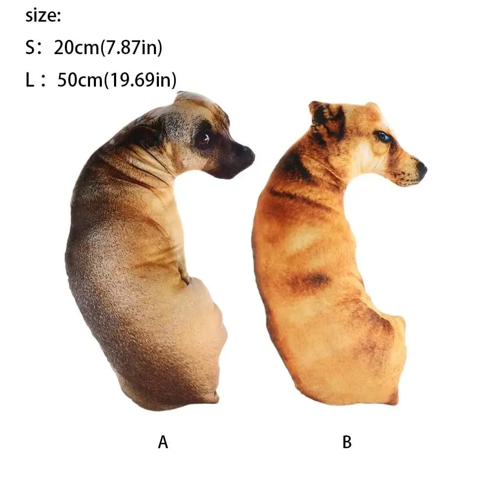 Cute 3D Lifelike Animal Throw Pillow Soft Creative Dog Pillow Cushion Home — image 5