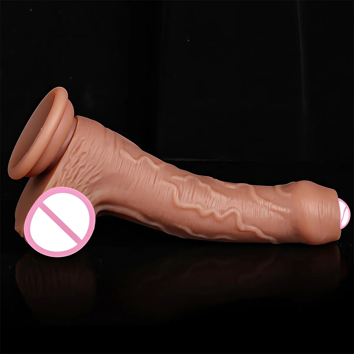 Murah Lembut Ayam Realistis Strapon Besar Dildo Kulit Merasa Penis Kecil Double Silicone Suction Cup Kontol Gay Anal Mainan Seks Pria wanita — image 5