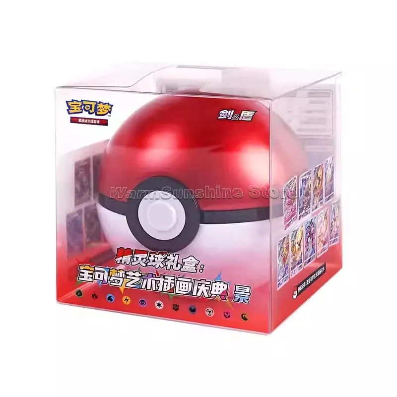 Poke Ball Master Balls Premium Ball Gift Box Pokemon Cards PTCG Simplificado Chinês Pacote Original Crianças Aniversário Brinquedo de Natal — image 6