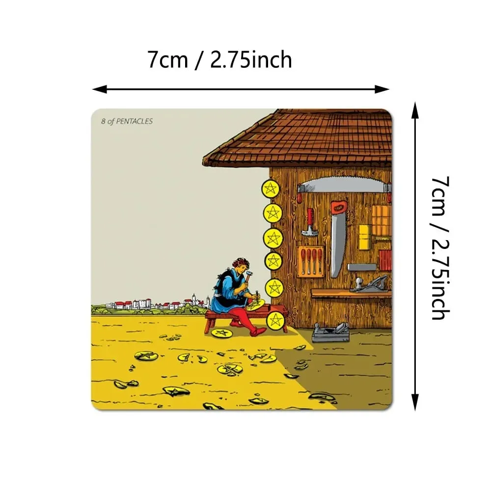 Tarot Gran Angular RWS - Edición Compacta Cartas de 78 Piezas + 2 Cartas con Marco Especial Doble Relieve en Caja Rígida de Dos Piezas — image 3
