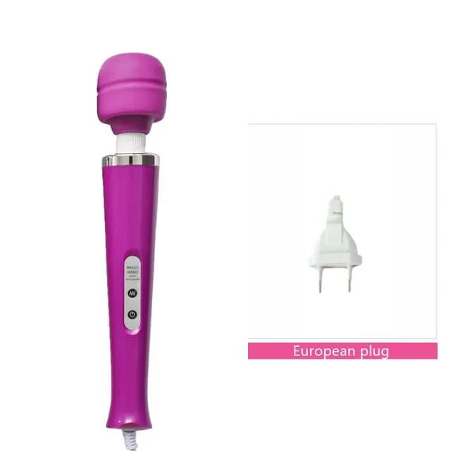 成人性玩具 AV 振動器強力魔棒 G 點刺激按摩器陰蒂振動器性玩具女性自慰黑狼新款 10 速魔棒按摩器大魔棒按摩棒 AV 振動器性感陰蒂女性性玩具歐元 — image 9