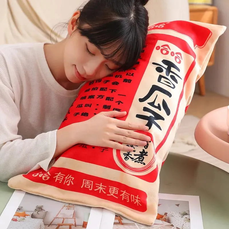 Mới Kích Thước Khổng Lồ Mô Phỏng Trung Quốc Túi Hạt Dưa Sang Trọng Món Đồ Chơi Mềm Mại Êm Ái Gối Nệm Cho Trẻ Em Họ Đồ Chơi Ngộ nghĩnh dành cho Trẻ Em — image 5