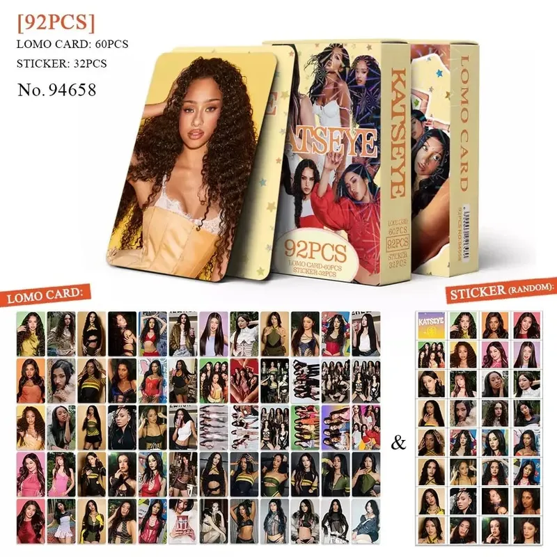 92ST Kpop Hot Idol MANON SOPHIA DANIELA LARA MEGAN YOONCHAE Self Made HD Lomo Cards Fans Samla fotokort Presenter Små kort — image 5