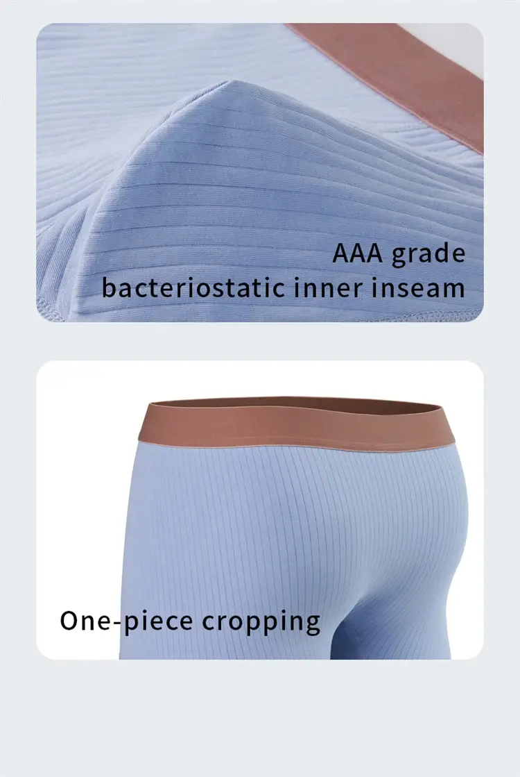 MiiOW 3Pcs Men's Striped Funny Boxer Shorts Underwear Antibacterial Crotch Underpants Man Breathable Cotton Lingerie Panties — image 14
