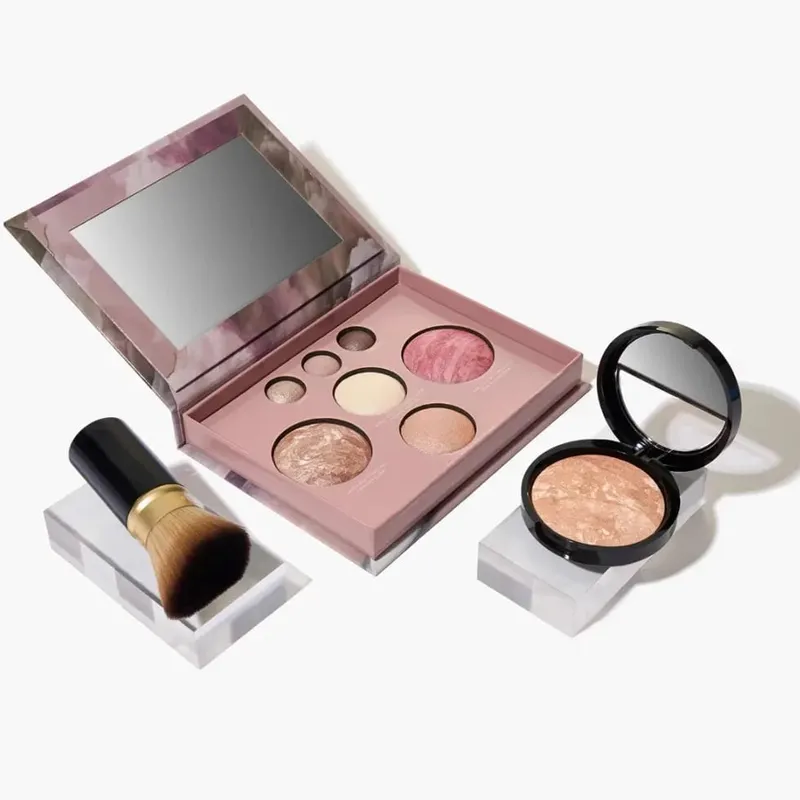 Kit Permulaan Tuscan Dreams Holiday Baked (4PC)-- Asasi Palet Mekap Muka Penuh dengan Berus Edisi Terhad