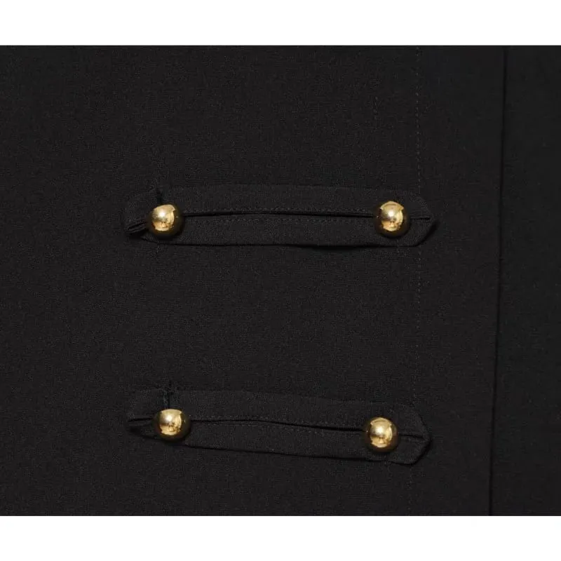 Women's Sleeveless Dress with Contrast Collar New 2026 Autumn Sleeveless Frog Fastening Women's Short Dress Female Mini Dresses — image 6