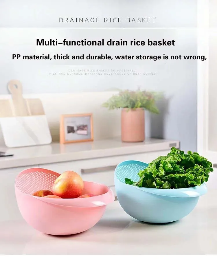 米とぎフィルター豆ストレーナーバスケットザルプラスチックふるい果物野菜ボウル水切りクリーニングツールホームキッチンツール
