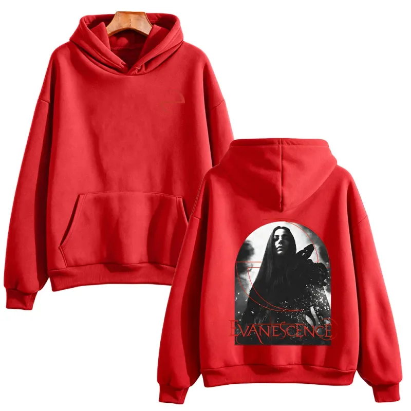 Sanctuary Logo Hoodie Evanescence Rock Band Pullovers Fashion Unisex High Street Sweatshirts Casual Long Sleeve Loose Streetwear