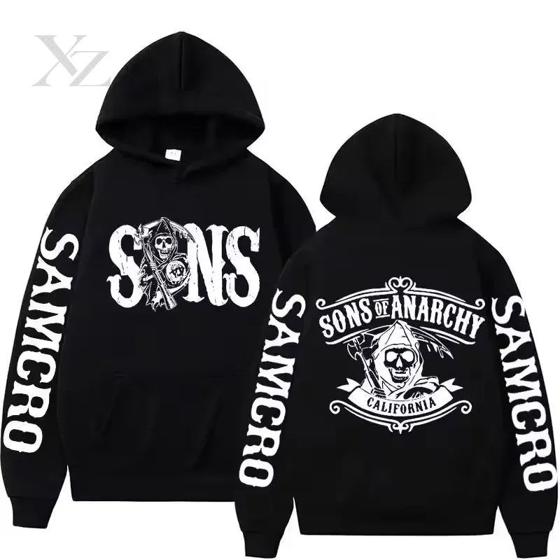 Hot Sale Men's 3D Print Hoodies Sweatshirts Sons of Anarchy Street Style Unisex Loose Casual Pullover Y2K Tracksuit Autumn — image 7
