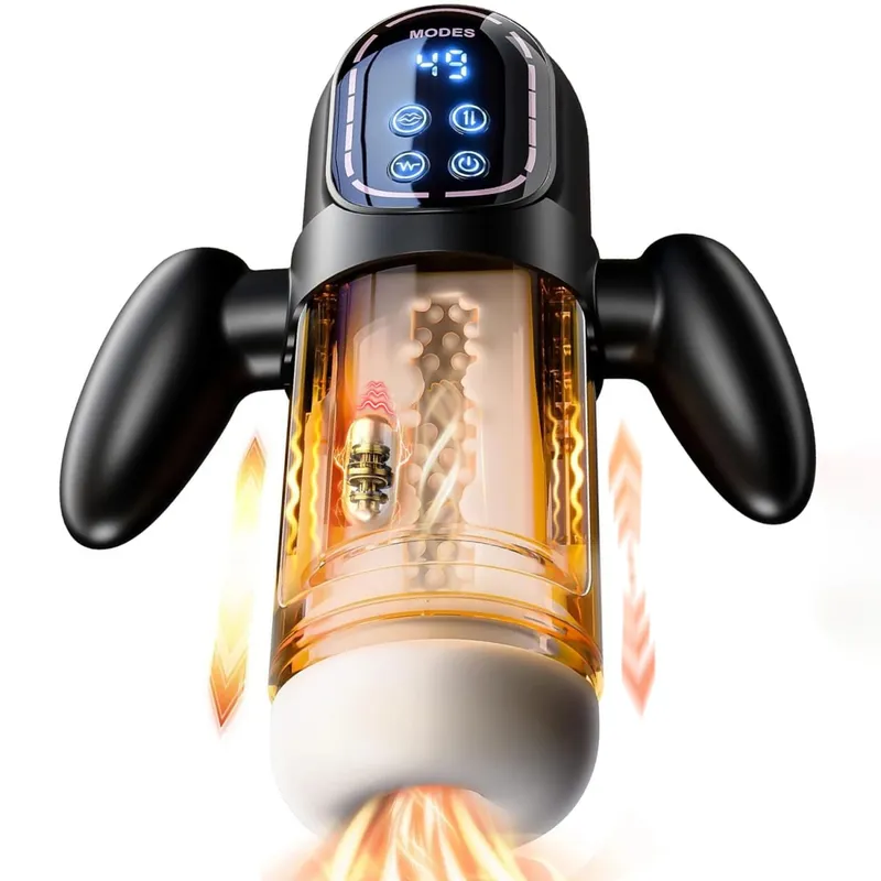 Automatic Male Masturbators Masturbation Cup Powerful Vacuum Sucking Blowjob High Speed Thrusting for Men Sex Machine Sex Toys