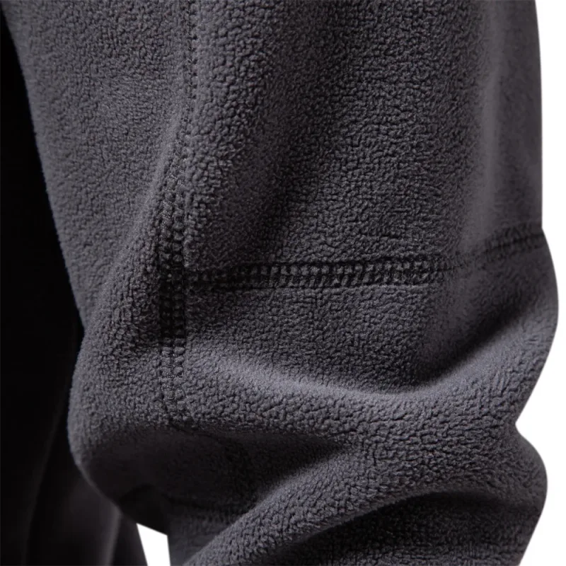 Mærkekvalitet Tykk varm fleecejakke til mænd Lynlåshalstrøje herre sweatshirt Soft Shell herrejakke — image 6