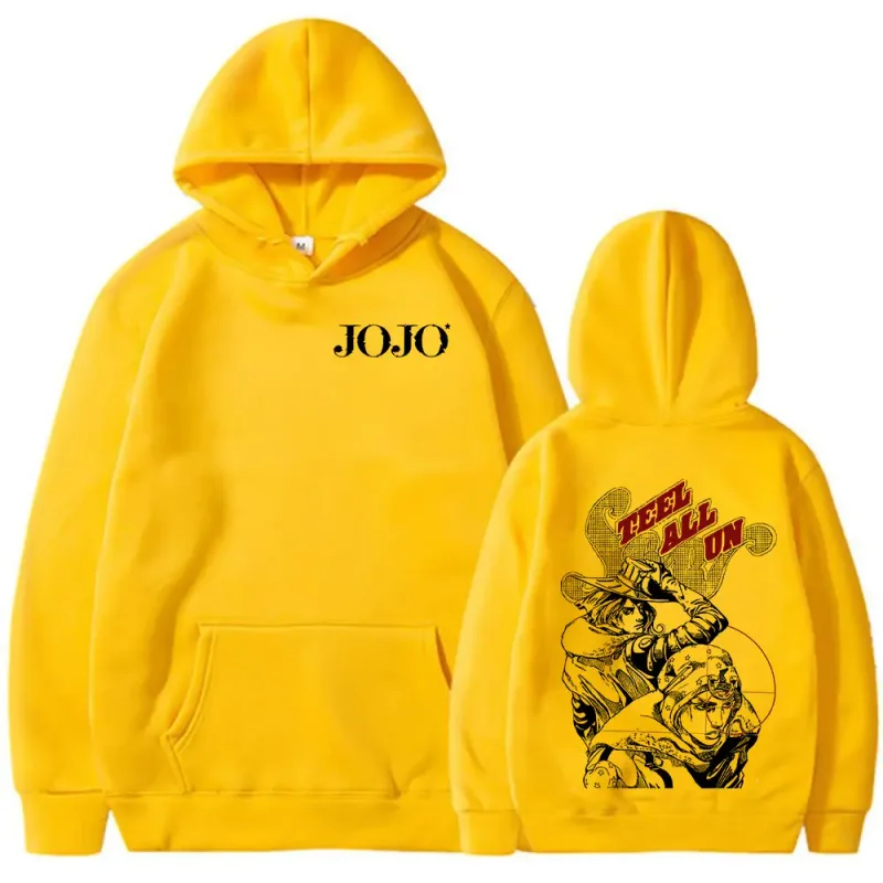 Anime JoJo Bizarre Adventure STEEL BALL RUN Gyro Zeppeli Johnny Joestar Hoodies Men Women Clothing Fashion Pullovers Sweatshirts — image 6