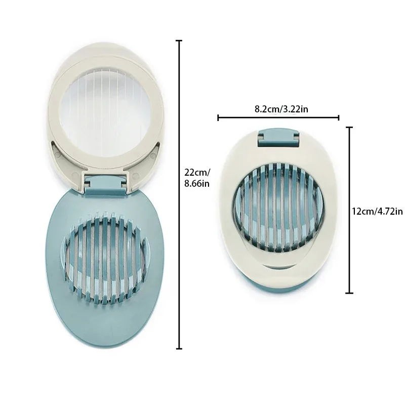 Multifunctional Egg Cutter 304 Stainless Steel Egg Slicer Fruit Salad Slicer Preserved Egg Separator Kitchen Gadget — image 3