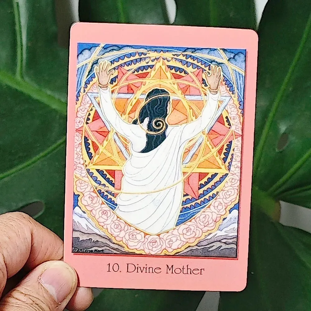 Cartes de géométrie sacrée pour le chemin visionnaire 10,4 x 7,3 cm – 64 cartes Oracle intégrant la science mathématique et la spiritualité