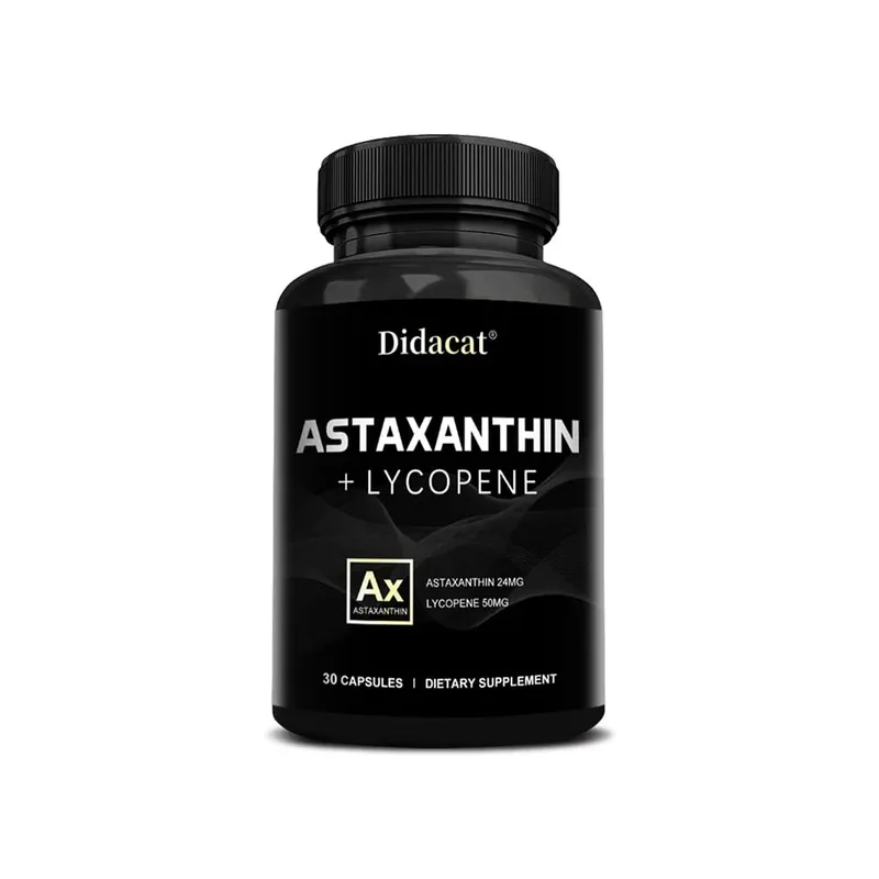 Astaxanthinesupplement voor mannen en vrouwen | Van Haematococcus Pluvialis Microalgen voor ondersteuning van de oog- en huidgezondheid