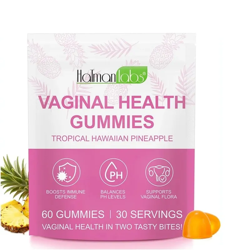 HolmanLabs Vaginal Health Gummies with Vitamin C and Probiotics Supports Vaginal Flora Helps Balance PH Levels 60 Gummies