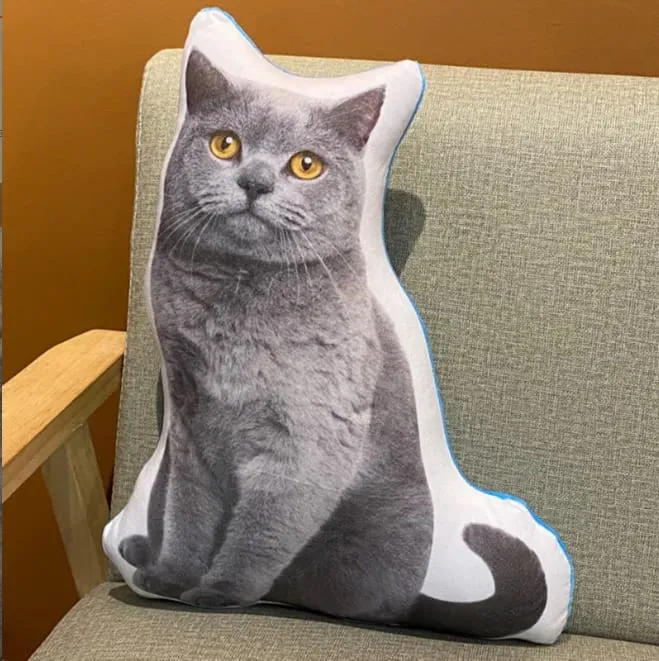 3D printed simulation dog pillow funny pet shaped pillow living room bedroom soft decoration personalized holiday gift — image 32