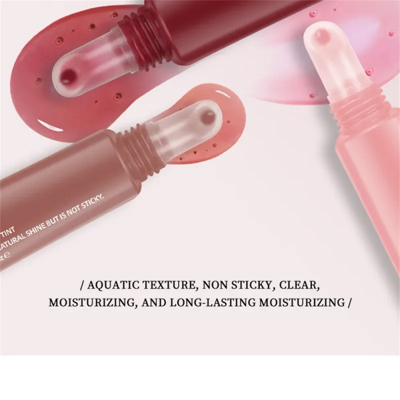 Bálsamo labial hidratante espelho brilho labial baunilha hortelã gelado bolo de café cheiro batom transparente óleo labial maquiagem — image 6