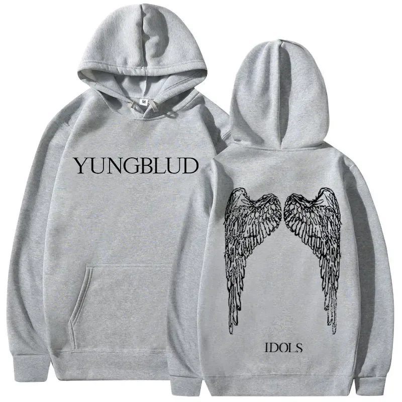 Yungblud IDOLS Wings Album Tour 2025 Hoodies Men Women Vintage Fashion Hooded Sweatshirts Hip Hop Oversized Pullovers Streetwear — image 7