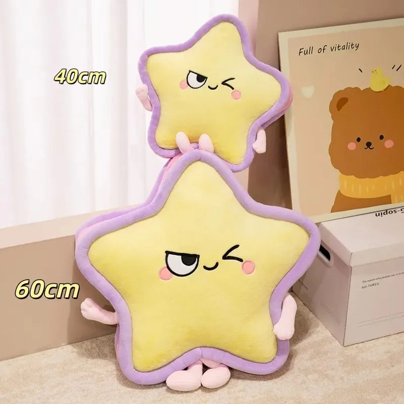 Five Pointed Star Plush Pillow 40/60cm Stuffed Cushion Squishy Sofa Cushion Adorably Home Decor Toys Creative Birthday Gifts — image 10