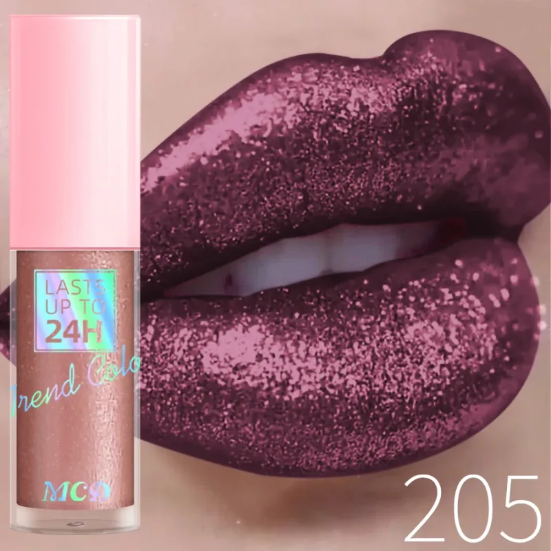 18 barev Diamonds Glitter Lesk na rty Dlouhotrvající voděodolná tekutá rtěnka Perleťová zářivá barva rtů Jiskřivý make-up na rty Ženy — image 10