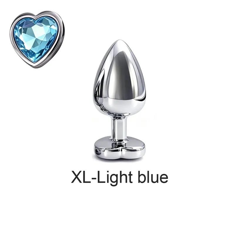 5 Sizes Metal Anal Plug Set with Heart Base Smooth Prostate Massage Butt Plug Sex Toys for Men Women Couples — image 16