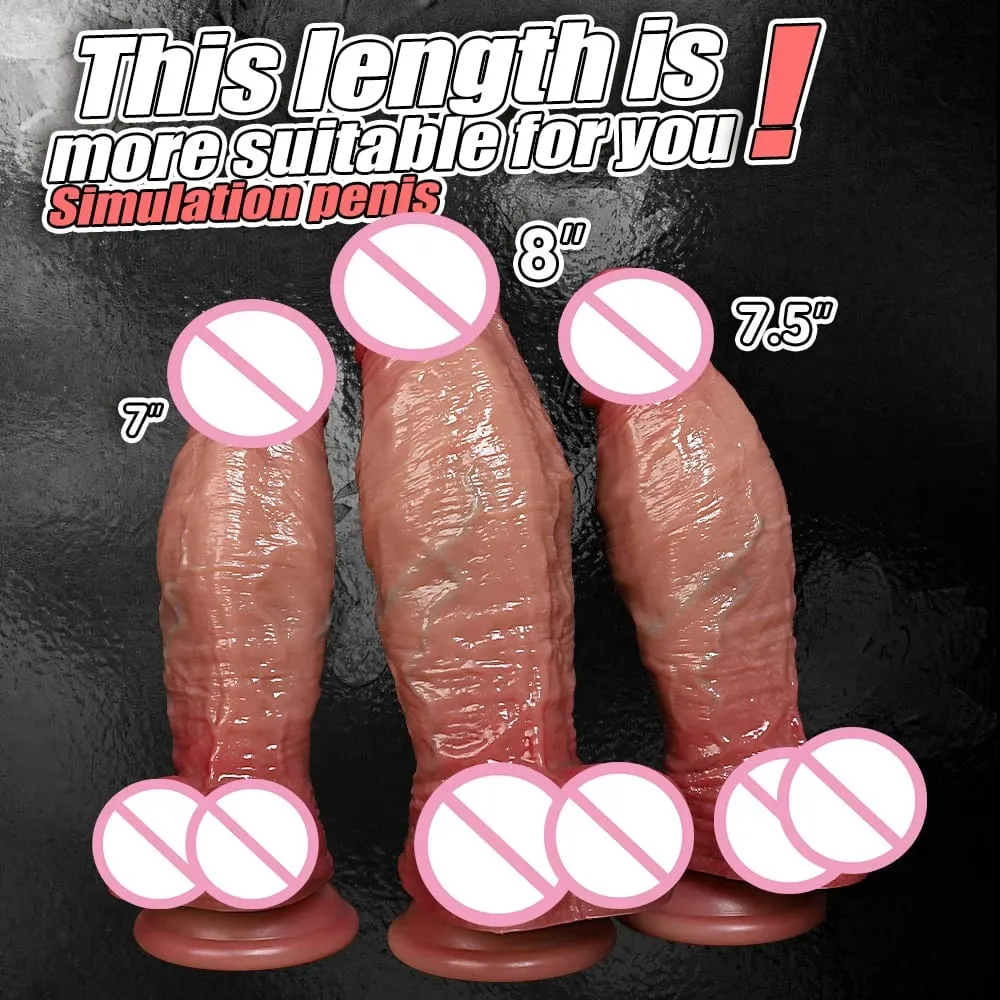 Consolador grande de silicona suave realista, pene largo, juguetes sexuales para adultos para mujer, tapón Anal, masturbación, estimulación de la vagina, masajeador, estimulación de la próstata, pene grande para principiantes, consolador Anal con ventosa fuerte para jugar con manos libres, punto G, sexo P — image 5