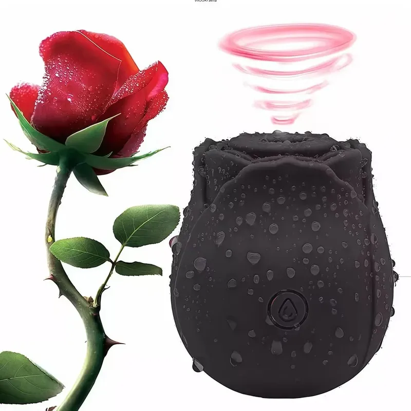 Rose Toy Sucking Vibrator for Women Clitoral Vibrator Nipple Stimulating with 10 Mind-Blowing Modes G Spot Massager Sex Toys