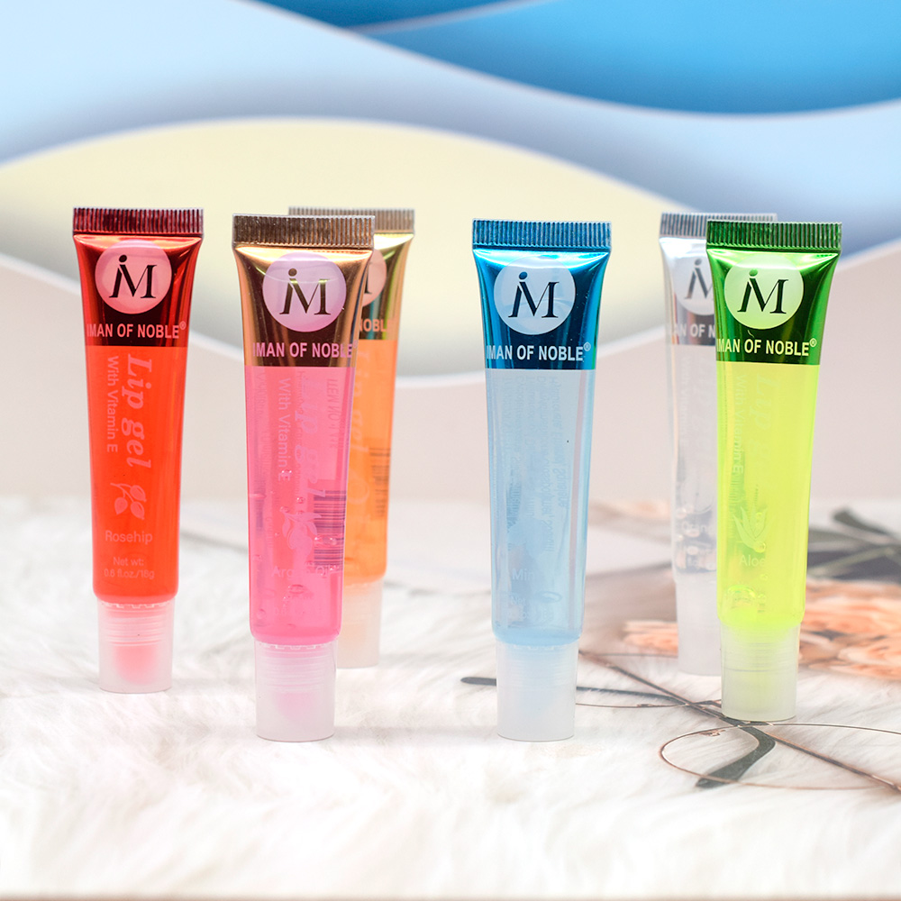 6Pcs Perisa Buah Berair Set Pengilat Bibir Berkilat Gel Bibir Jelas Penghidratan Pelembap Bibir Glos Bibir Wanita Makeup Bibir Borong — image 3