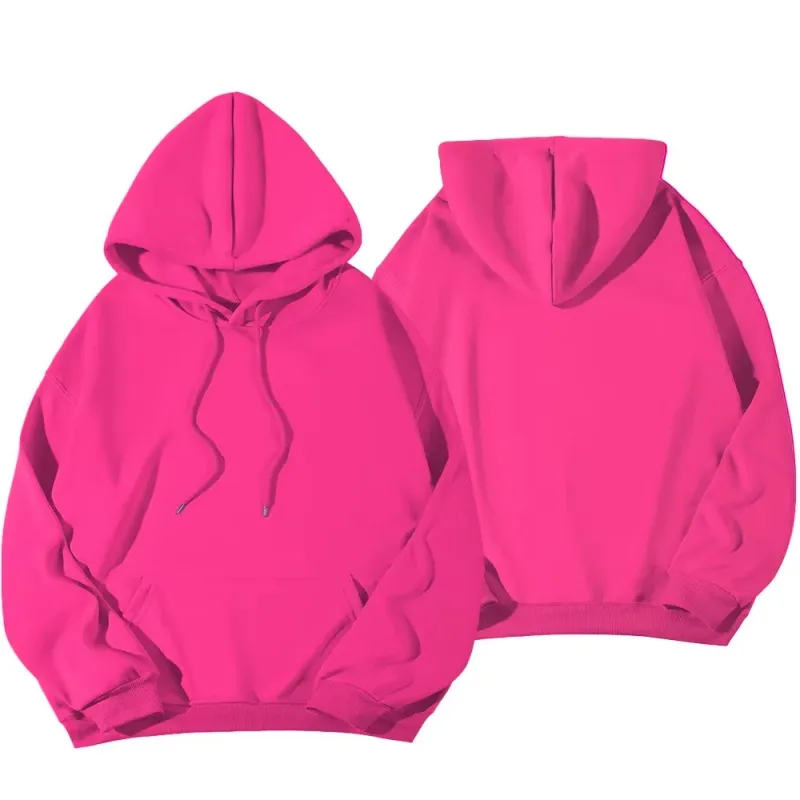 Women candy colored dopamine sweatshirt in spring and autumn colors, oversized shoulder long sleeved pullover hooded sweatshirt — image 13