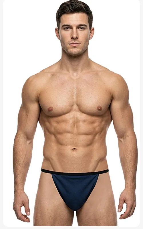 3PCS Men's Japanese Style Fundoshi Cotton Underwear, Breathable Comfort Sports Thong for Men, No Pouch, Sexy Loincloth Private
