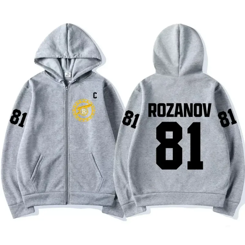 Heated Rivalry Ilya Rozanov 81 Boston Raiders Merch Zipper Hoodies Men's Women Clothing Fashion Zip Up Sweatshirts Jackets Coats — image 5