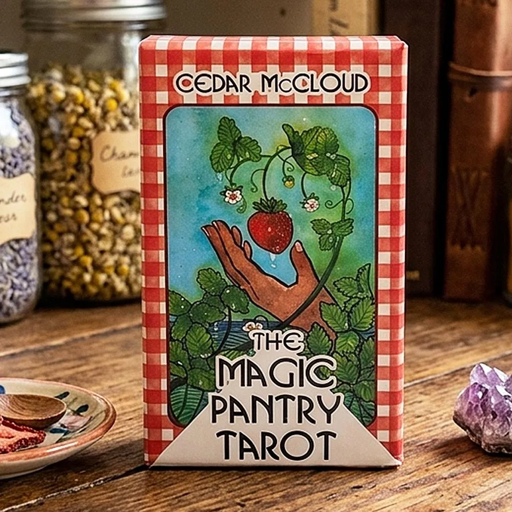 بطاقات التارو ذات الألوان المائية تحت عنوان The Magic Pantry Tarot Deck للطهاة المنزليين وعشاق الطعام بطاقات منقوشة مزدوجة 12*7 سم — image 4
