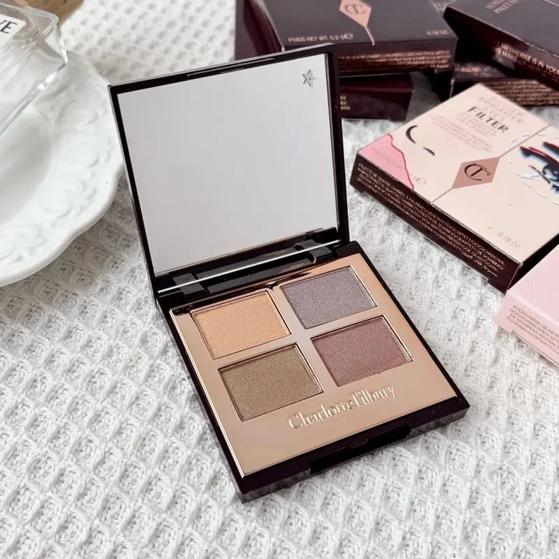 CT Простая в использовании 4 оттенка 9 оттенков Палитра теней для век Charlotte Tilbury Бальзам для губ Pillow Talk Big Lip Plumpgasm Румяна для губ Макияж Подарок