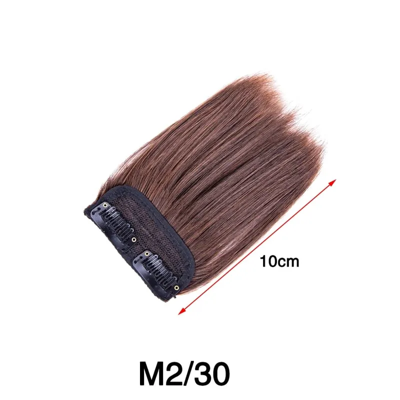 Synthetic 10"20"30Cm Clip In Extension Straight Hair Pad Hairpieces Thinning Hair Invisible Seamless Hair Pads Increase Hair