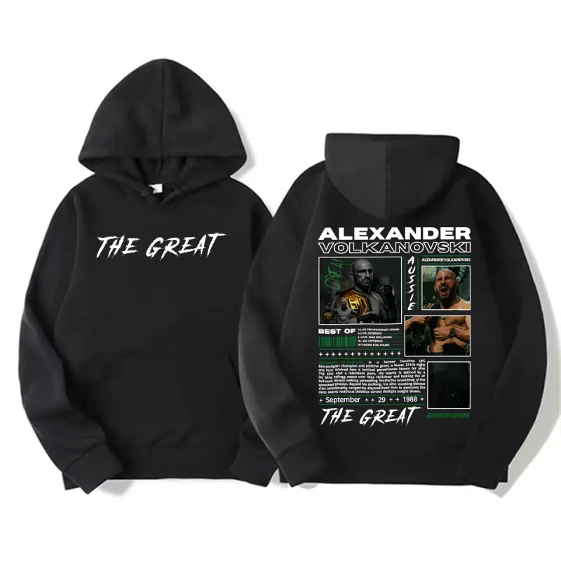 Alexander Volkanovski The Great Vintage Graphic Hoodies Men's Fashion Violence Aesthetic Sweatshirt Fleece Long Sleeve Pullovers