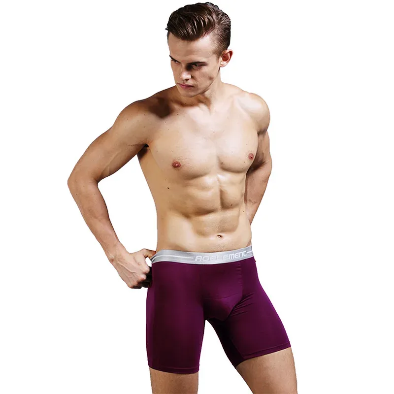 Tamanho grande XL-7XL boxers masculinos shorts modal roupa interior homem respirável bolsa calcinha meio longo perna cueca masculino cueca hombre — image 15