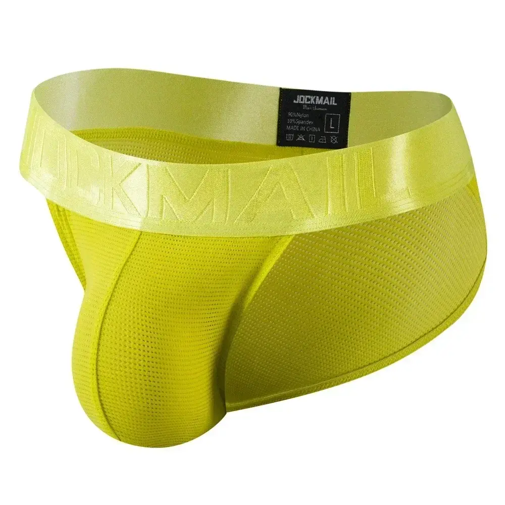 Cuecas masculinas cuecas de malha de náilon secagem rápida cuecas de biquíni deslizamento masculino tanga cuecas jockstrap gay — image 8