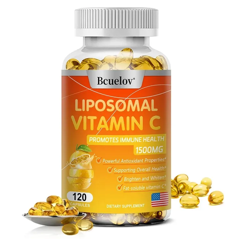 Liposomal Vitamin C Capsules - Powerful Antioxidant Supports Skin Health Antioxidant Anti-aging and Improves Immunity