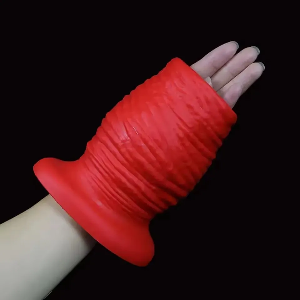 Hohl Butt Plug Silikon Riesige Anal Plug Speculum Peep Sex Spielzeug Für Frauen Männer Homosexuell Fisting Boxen Handschuhe Einlauf Spülung erwachsene Spielzeug — image 2