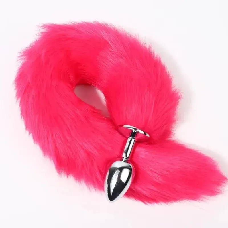 Cheap Anal Plug Metal Sexy Foxtail Anal Plug Role-play Sex Toy Male and Female Anal Plug Adult Game Couple Toys Sex Toys — image 3