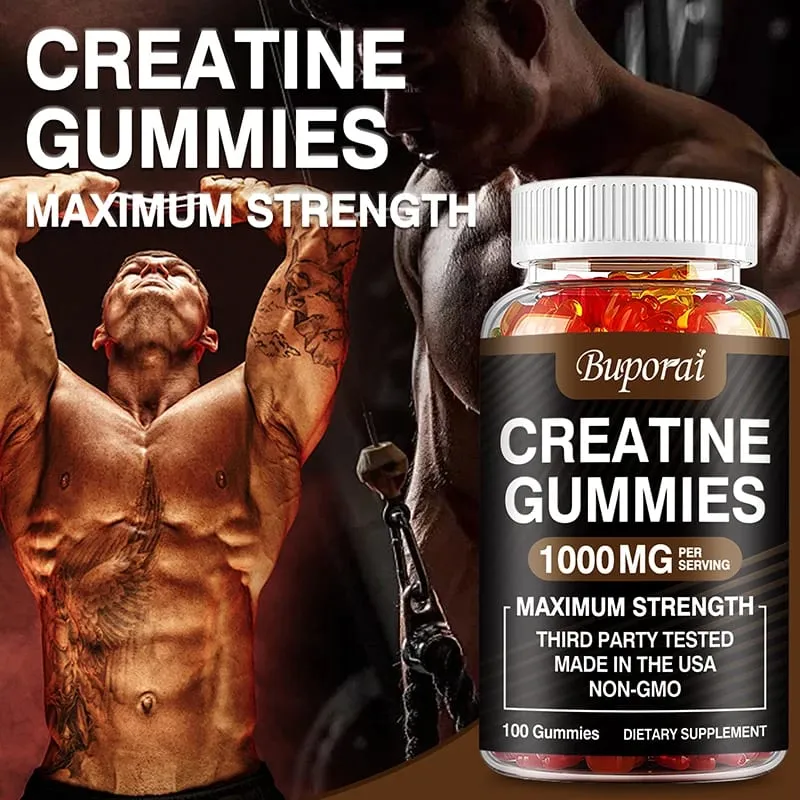 Kreatin monohydrátové gumy – před/po tréninku Fitness Posilování svalové hmoty Doplňky energie — image 4