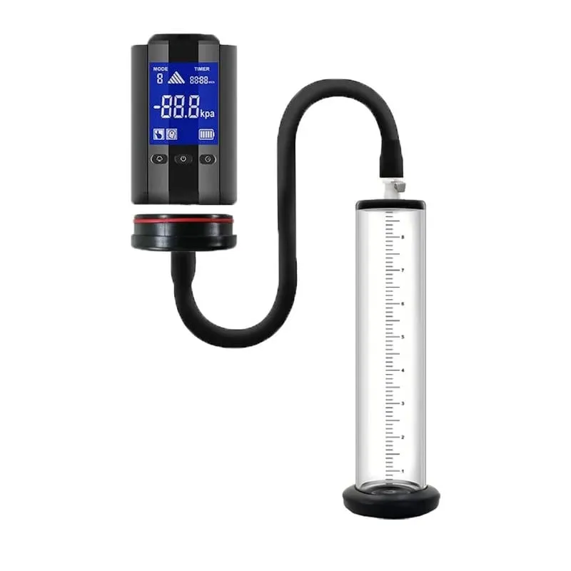 Mango eléctrico para bomba de pene acrílica, carga inteligente, accesorios de juguetes sexuales, extracción en caliente, máquinas sexuales de aire por succión — image 4